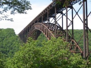 New River Gorge Bridge, from Vistor Center observation deck